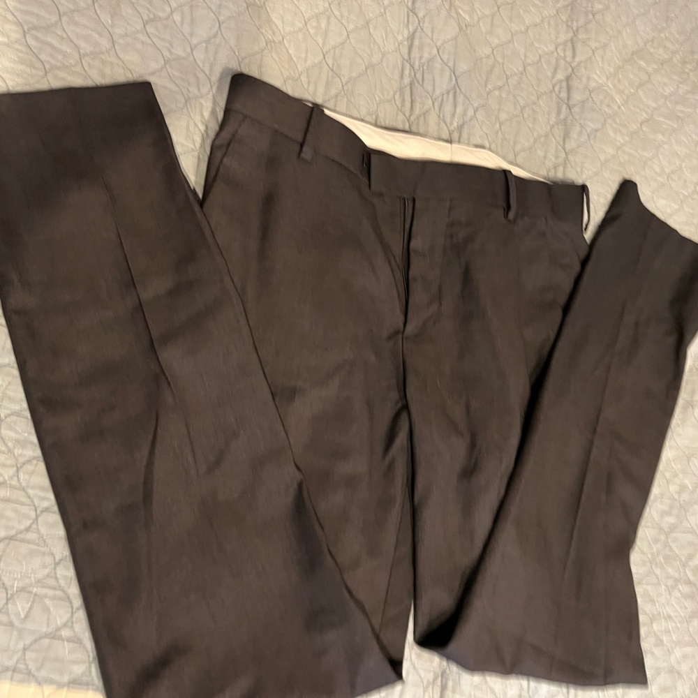 H&M Gray woven pattern dress pants Size 33R